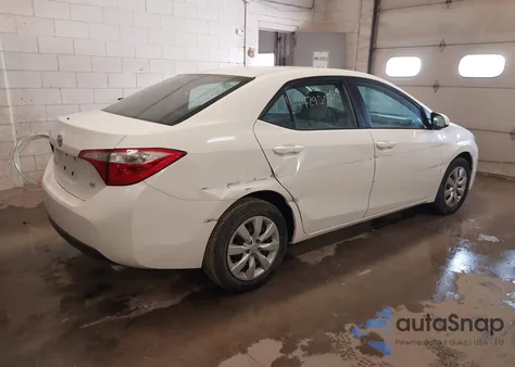 2015 Toyota Corolla Le z USA, uszkodzony, nr VIN 2T1BURHE7FC467285